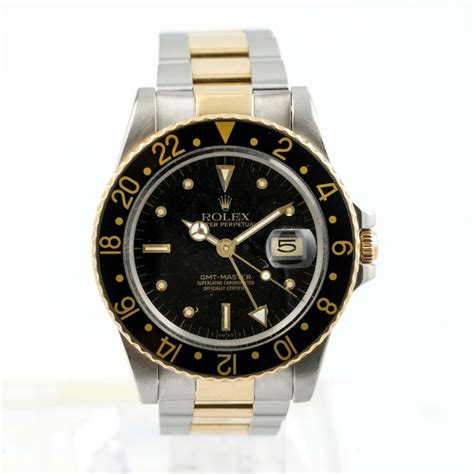 rolex gmt master 1 acciaio oro vetro plastica mostra prezzo|Rolex GMT.